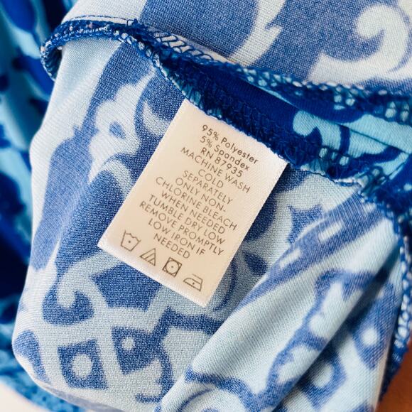 Susan Graver Líquid Knit Size 1X RUNS BIG Babydoll long top blue - Picture 7 of 12